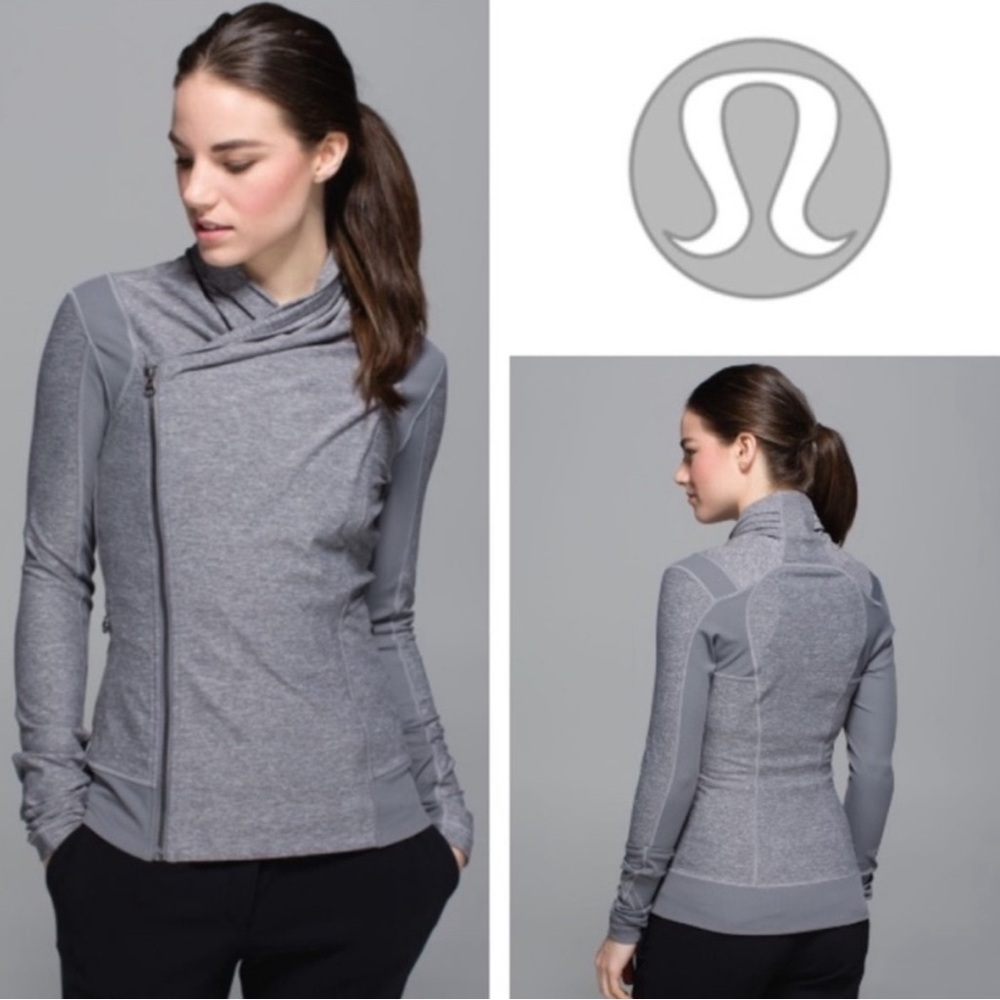 21. Lululemon Bhakti Yoga Jacket Heathered Slate